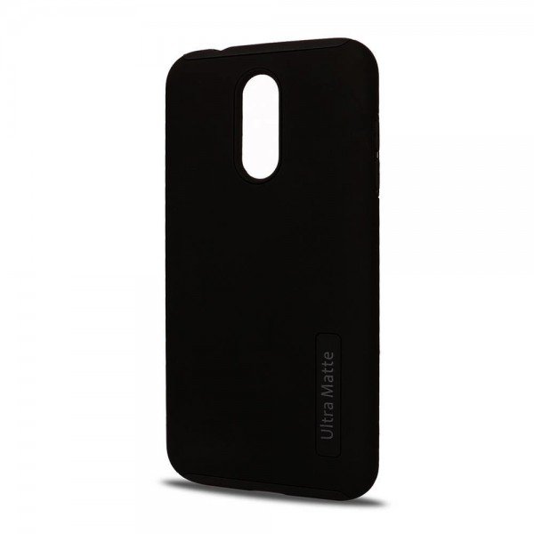 Wholesale LG K30 Ultra Matte Armor Hybrid Case (Black)